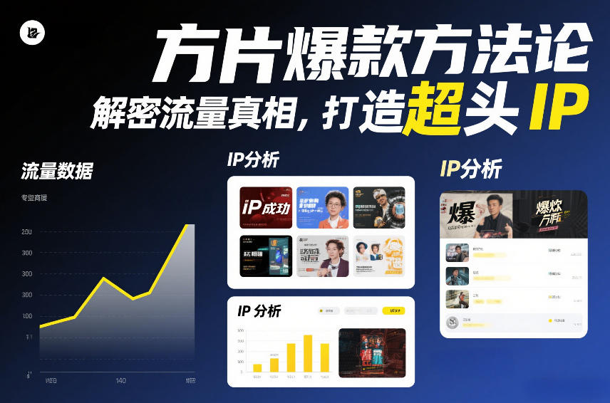 方片爆款方法论，解密流量真相，打造超头IP-青崖科技社
